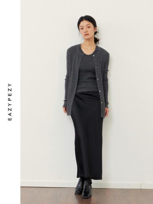 流光星河精纺两穿羊绒开衫 商品图1