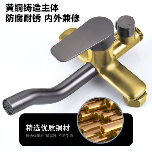 5304全铜三档花洒 水镀枪灰 商品图1