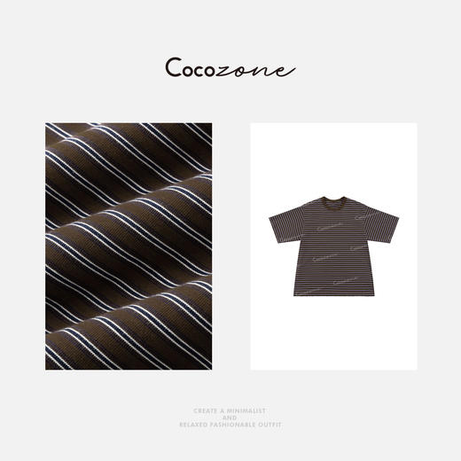 COCO ZONE 刘一一“咖棕调”100棉圆领精致感短袖T恤 CD2A1454 商品图2