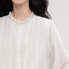 【09/03新品】熙世界莱赛尔天丝白色衬衫女2025秋日新款优雅气质长袖荷叶领上衣 商品缩略图4