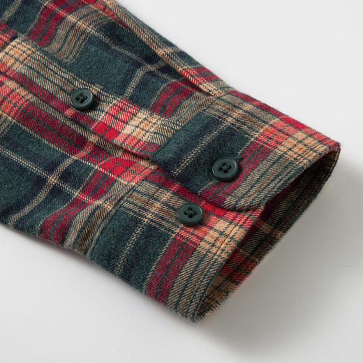 【全棉】罗蒙秋冬格子长袖衬衫男士加厚柔软亲肤职业装通勤百搭男士长袖衬衣 商品图7