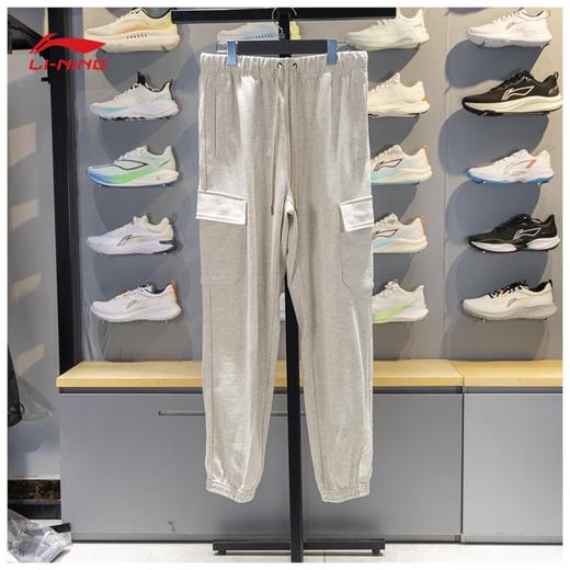 李宁卫裤男子2025秋季新款反伍BADFIVE束脚宽松运动长裤AKLVC07 商品图8