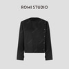 ROMI STUDIO“利落之姿”100骆驼绒精裁线条圆领毛呢外套RWCWW85207 商品缩略图0