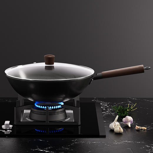 【珍有米】【铸味】 精铁轻量家用锅无涂层不粘炒菜锅炒锅电磁炉燃气通用熟铁 商品图4