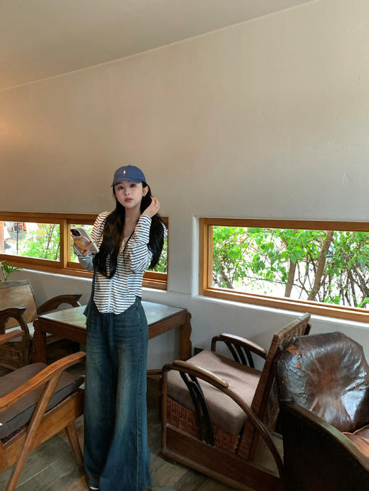 Read Nameless/通勤首选超弹条纹开衫 2025/8/28 商品图6