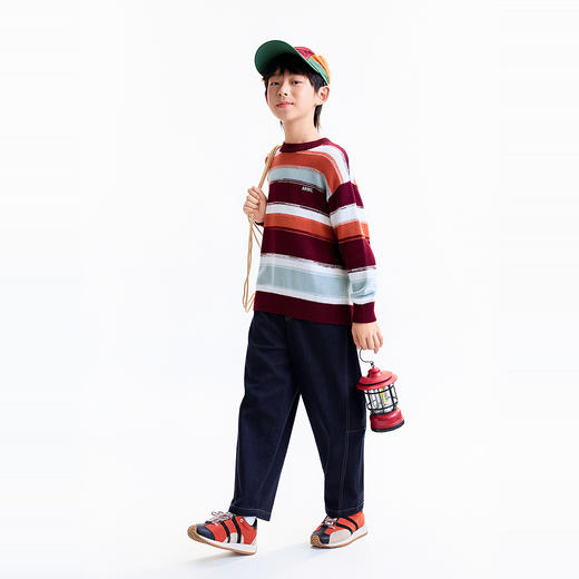 【实体店同款】男童圆领棉线衫冬季新款安奈儿童装AB544105 商品图5