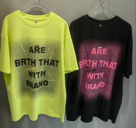 MZ圆领大字母图案短袖T恤（黑）夏季952010380321 商品图1