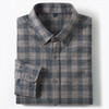 【全棉】罗蒙秋冬格纹长袖衬衫男士厚款亲肤舒适简约时尚男士长袖衬衣 商品缩略图8