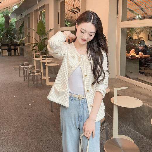 火桐hooton 璀璨人生 粗棒绵羊毛针织开衫G183 商品图1