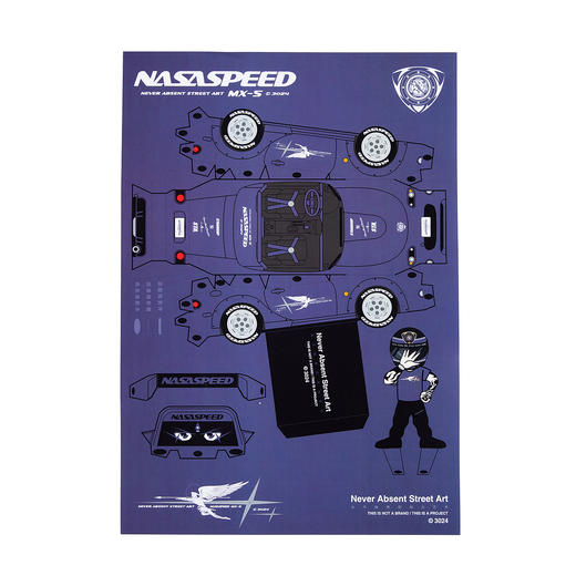 STA 2025 S.LAB NASA 赛道日系列汽车模型海报 商品图0