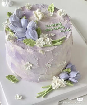 6寸豆沙裱花郁金香