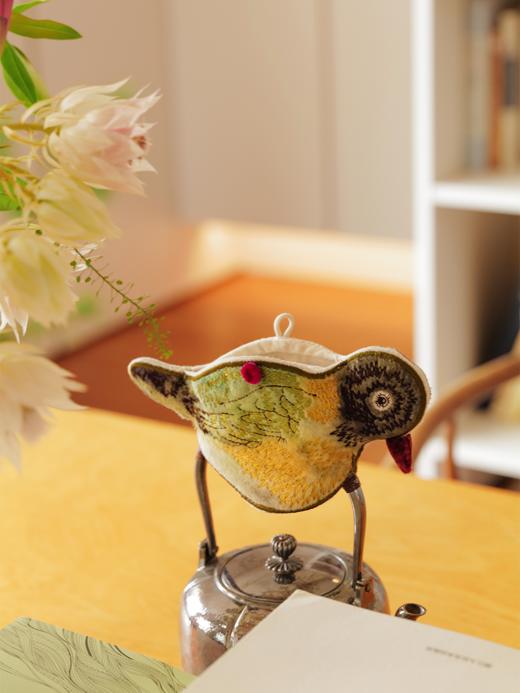 茶伴 鹦鹉型印绣 煮水壶隔热手套 山林曦照 商品图1