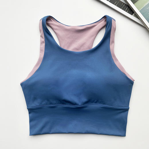 壁虎瑜伽【2508SY412】个性撞色美背背心【5天发货】（一体式胸垫） 商品图6