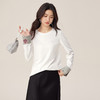 【08/27新品】熙世界国风套装女2025新款秋装新中式长袖T恤盘扣提花马甲两件套 商品缩略图3