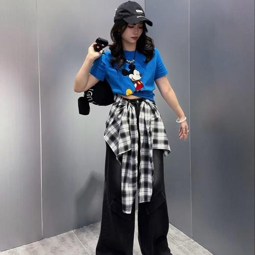 NC圆领卡通图案短款T恤50714（蓝）秋季153020150321 商品图0