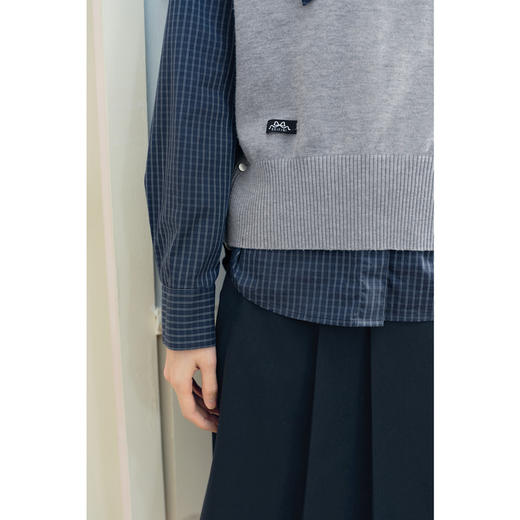 【商场同款】【时髦搭子】诗凡黎撞色条纹两件套针织衫2025春新款女3G2130361 商品图3