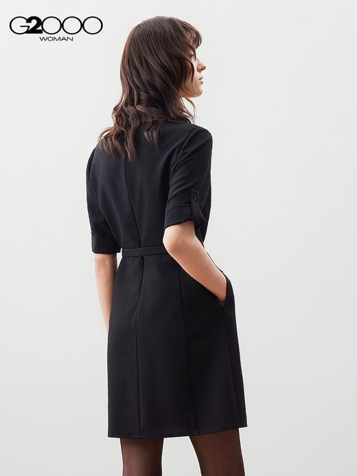 G2000【配送腰带/三防科技/商场新款】女装FW25优雅气质A字连衣裙56231242 商品图1