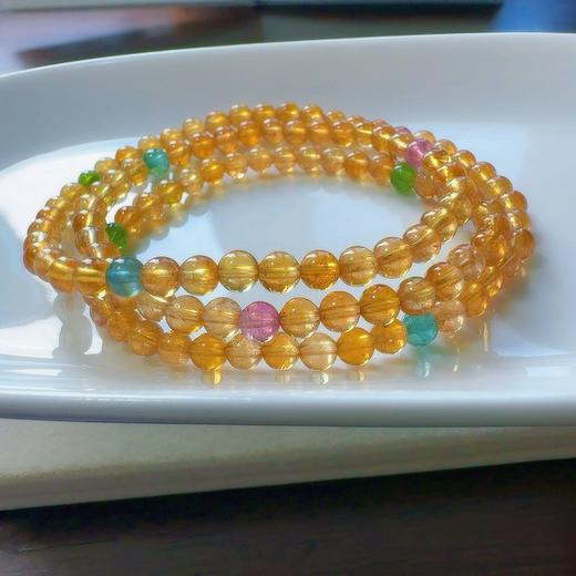 4.7mm多圈黄碧玺手串 商品图0