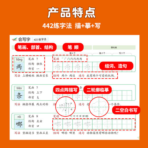 【同步字帖】小学语文生字书写练习学+练同步字帖1-6年级上25同步教材 商品图4