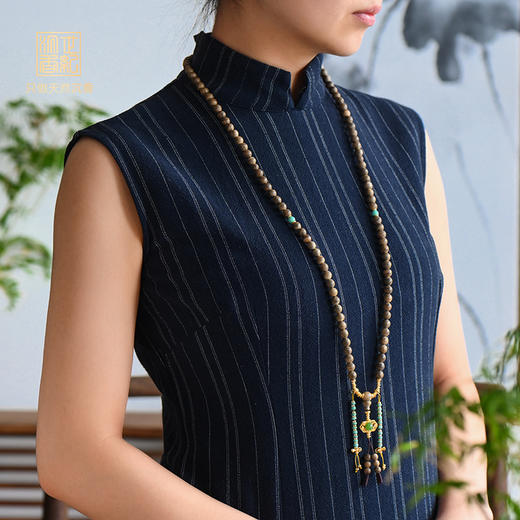 浮光掠影丨天然菩萨沉香项链 7.8mm*108颗 18克 SP11950 商品图0