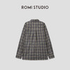 ROMI STUDIO“格纹经典”软糯磨毛早秋复古格子长袖衬衫RWCAS65805 商品缩略图1