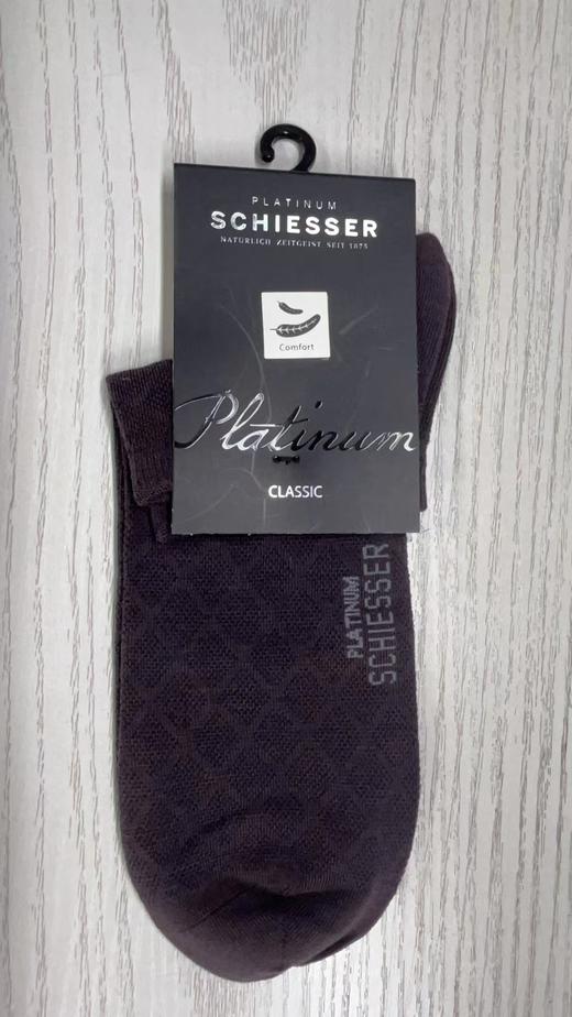 (清仓款，不退换，部分货品无原包装袋，如图所示，介意者慎拍）SCHIESSER德国舒雅高端系列铂雅棉+聚酯+氨纶短颈口袜子实拍99/15234K 商品图4
