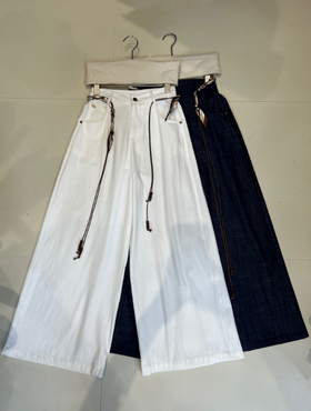 【门店同款】ENJOY秋季游牧腰带百搭直筒裤 165194958