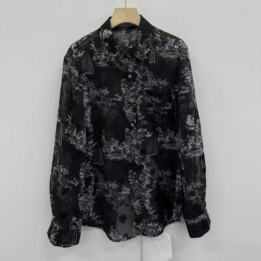 MC流行花色长袖衬衫50401（黑）夏季152520010321 商品图0
