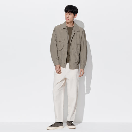 马恩MAXNEW男装2025秋季新款外套通勤工装茄克上衣翻领夹克衫男士 商品图2