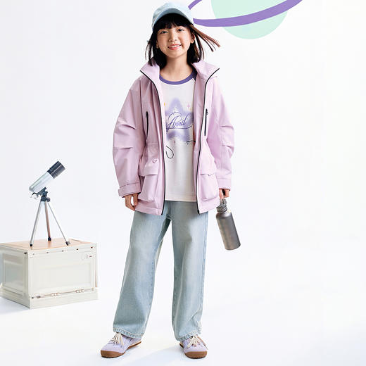 【实体店同款】女童梭织外套冬季新款安奈儿童装AG545349 商品图3