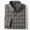 【含绵羊毛】罗蒙秋冬长袖格纹衬衫男士翻领时尚百搭通勤磨毛保暖舒适男士长袖衬衣 商品缩略图7