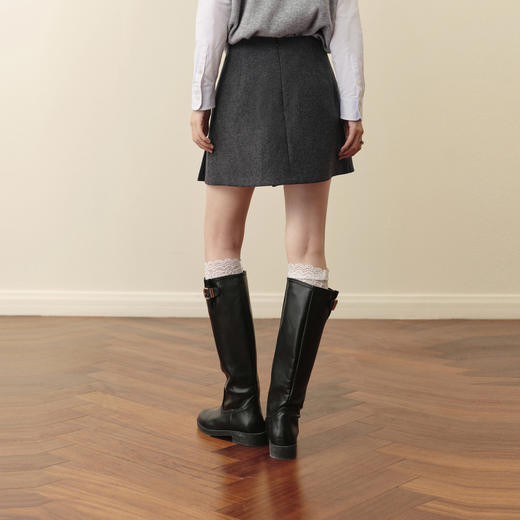 【严选】诗凡黎春秋梭织短裙7G9141061 商品图4