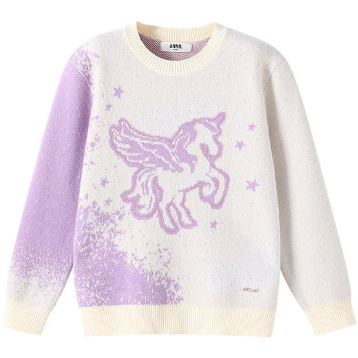 【实体店同款】女童长袖针织衫冬季新款安奈儿童装AG544138 商品图5