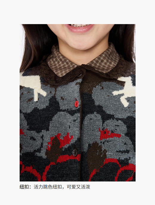 Jnby 25年秋款   短款开襟针织衫  1P9313500 商品图7