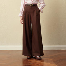 【严选】诗凡黎春秋梭织长裤7G9151081