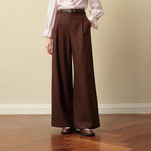 【严选】诗凡黎春秋梭织长裤7G9151081 商品图0