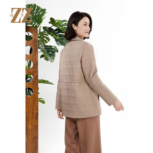 佐尔美冬季上新 双面穿老钱抽绳显瘦棉服装女E34MM12 商品图4