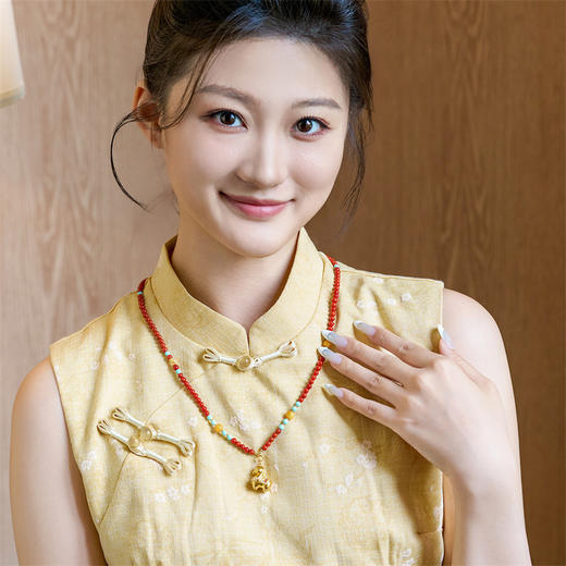 【新品首发】唐马-马上富贵 古法金生肖马挂坠黄金足金吊坠MEMORA诗普琳LP4637 商品图2