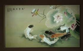 新彩连年有余瓷板