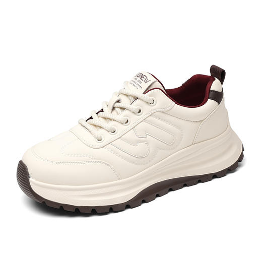 厚底妈妈鞋软底舒适休闲运动鞋时尚百搭阿甘小白鞋女2025新款秋季X5Q093-190 商品图3