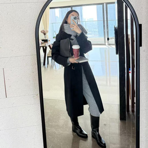 ROMI STUDIO"格雷系列"绵羊毛山羊绒混纺直筒阔腿裤 RWBWX41509 商品图2