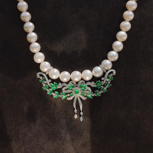 〔珠玉满堂〕两用珍珠翡翠项链 商品图2