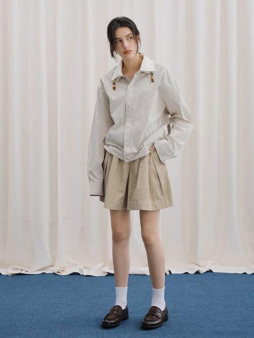 LIVINGTOWN/LT双层领短款衬衫外套 商品图1