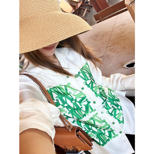 2508502    M字母印花真丝衬衫 商品图4