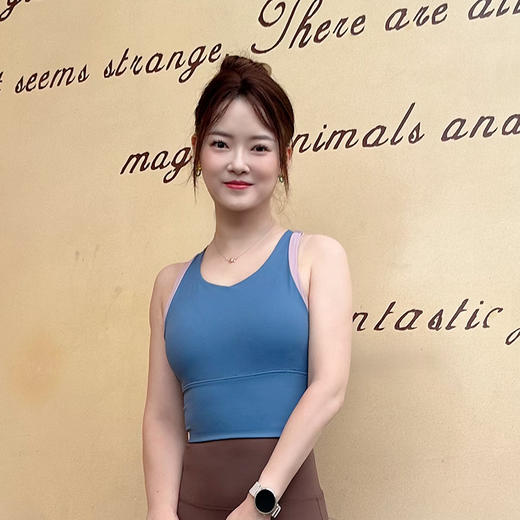 壁虎瑜伽【2508SY412】个性撞色美背背心【5天发货】（一体式胸垫） 商品图3