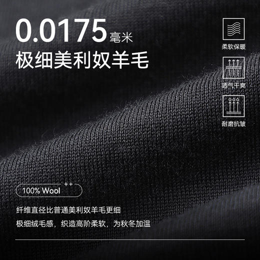【人气爆款】秋冬新品可机洗高端美利奴羊毛长袖圆领/半高领/高领毛衣-FS03/04/05 商品图4