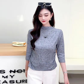 QYM 25YS20-Y纯色打底衫T恤衫时尚休闲衫小衫