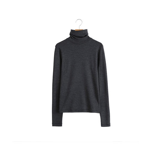 blurhms Wool Rib Turtle Neck 女装亲肤羊毛翻领毛衣 商品图3