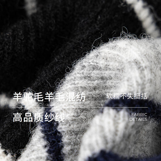 棉仓366605045-条纹POLO领短袖针织衫 商品图2