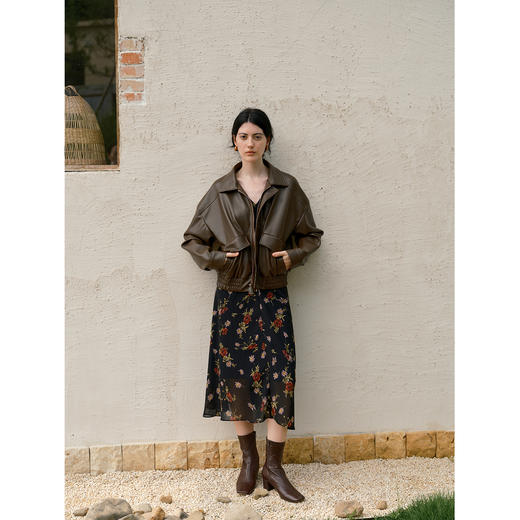 HeyDress前抽褶修身碎花连衣裙 商品图2